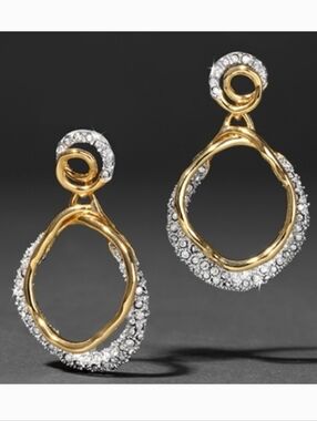 Alexis Bittar Solanales Gold Crystal Orbit Drop Post Earring